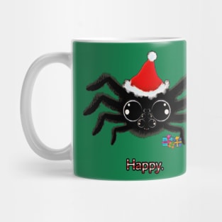 🕷️ Spider in a Santa Hat Mug